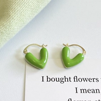 Зеленые серьги