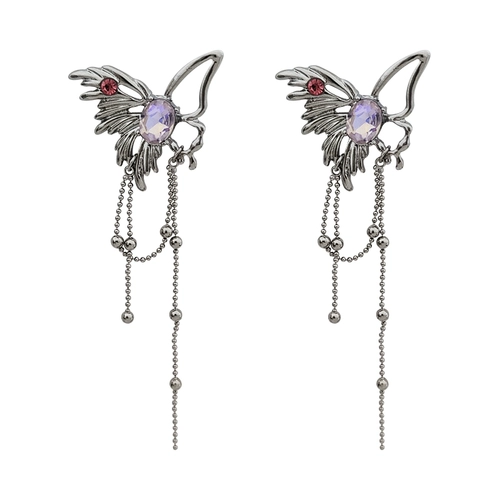 觅韩 Дизайнерские металлические длинные брендовые серьги, европейский стиль