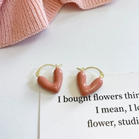 Розовые серьги