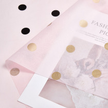 New polka dot Sydney paper rose polka dot flower wrapping paper Floral handmade diy material florist package flower paper