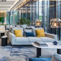 The sales office is in talks with sofa minimalist Hyundai Grand Hotel reception Department sofa table and chairs light and luxurious round table Furniture Customised