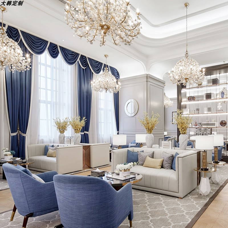 New Chinese Sample House Display Center Negotiation Sofa Combination Modern Minima Hotel Hall Reception Department Chairs and chairs Home furniture