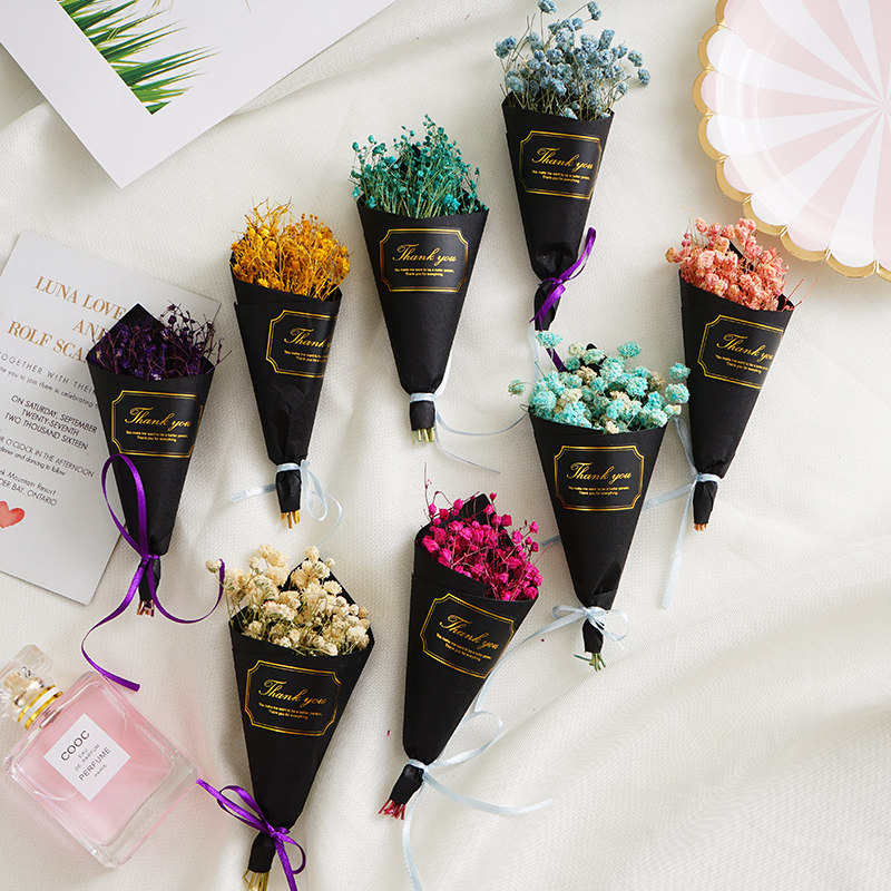 Ins small fresh mini starry sky forget-me-not dry flower photo props decoration ornaments pose photo props