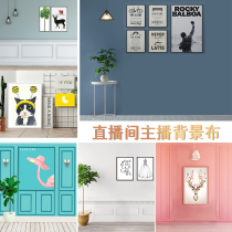 Live background decoration Live studio net celebrity anchor background cloth 3D three-dimensional shaking sound arrangement wall cloth background picture female anchor super atmosphere wall mounted removable indoor simple photo background wallpaper