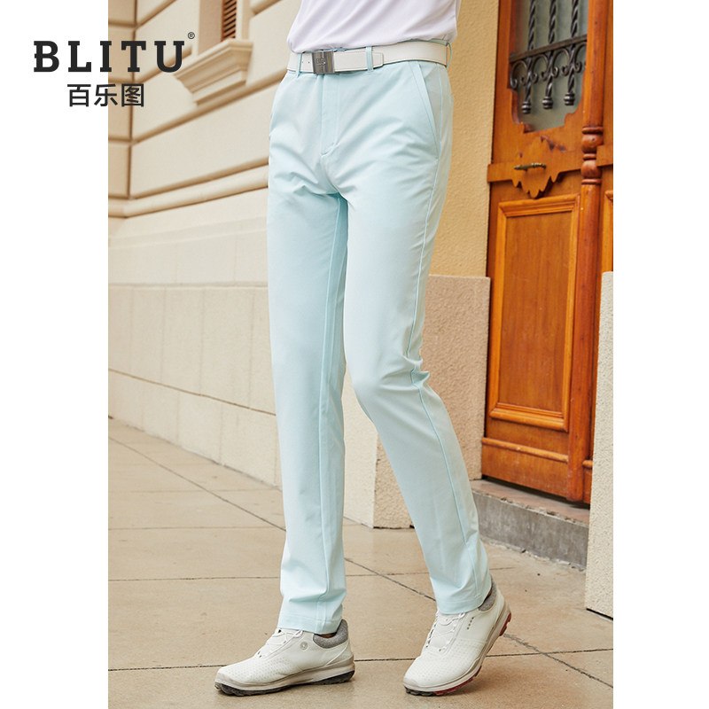 Golf pants men's long pants spring high-end sports slim slim-free business pants golf clothing men's wear