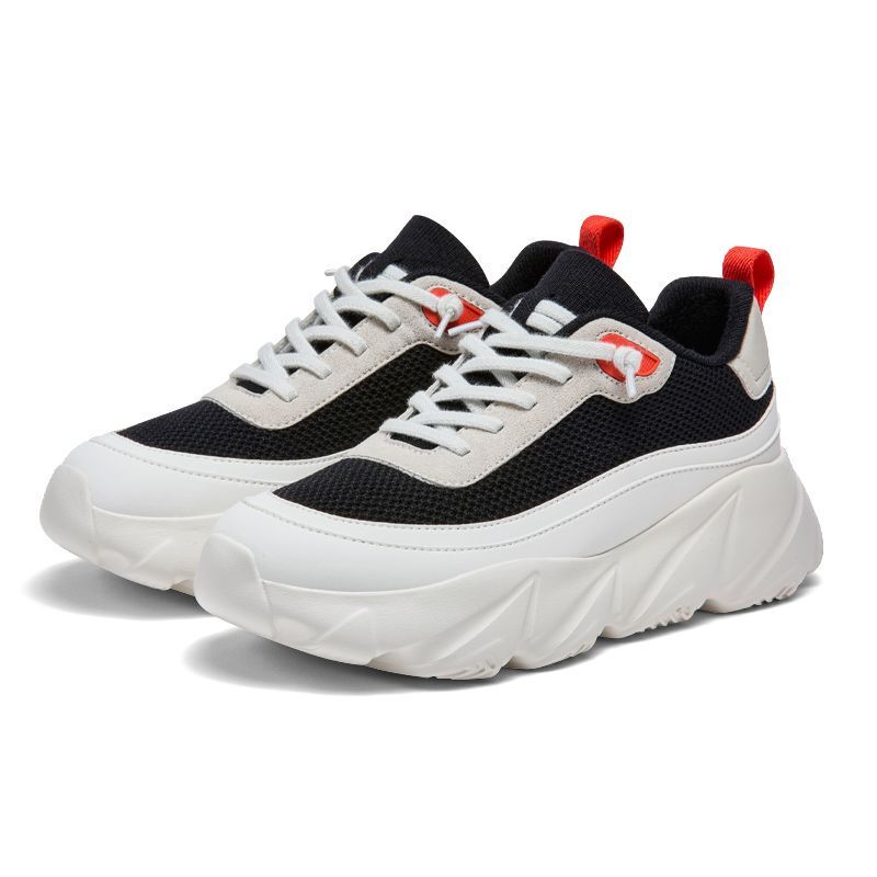 Dzl Walking Shoes Fengjing V2026 Spring New Model Merino Wool Skin-Friendly Breathable Thick-Soled Height-Increasing Dad Shoes