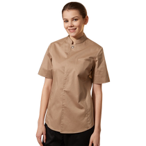Zhenyao hotel waiter work clothes for men and women summer short-sleeved womens work uniforms Western food cafe catering customization