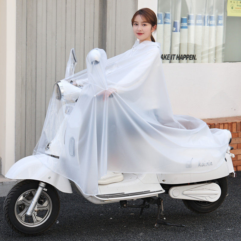 Raincoat Electric Motorcycle Single Double Battery Bike Long full body anti-rainstorm riding male and female rain cape thickened-Taobao