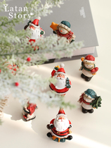 Christmas decorations mini Santa Snowman pendulum children's small gift Christmas tree accessories