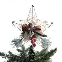 Christmas decorations creative diy tree top star Christmas tree accessories accessories scene layout pendants pendant accessories