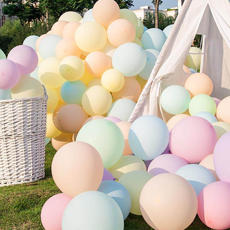 Wedding Party Decoration Balloons 5 10 Inch Macaron Balloons Birthday Confession Balloons Candy Color Latex Balloons