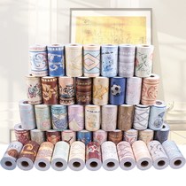 Dishwasher skirting cabinet t foot line t corner line self-adhesive paper floor sticker waist line tile waveguide wire wall sticker