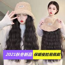 Suitable short haircut hat hat and wig girl hat wearing wig trend 100 lap integrated wig cap long hair