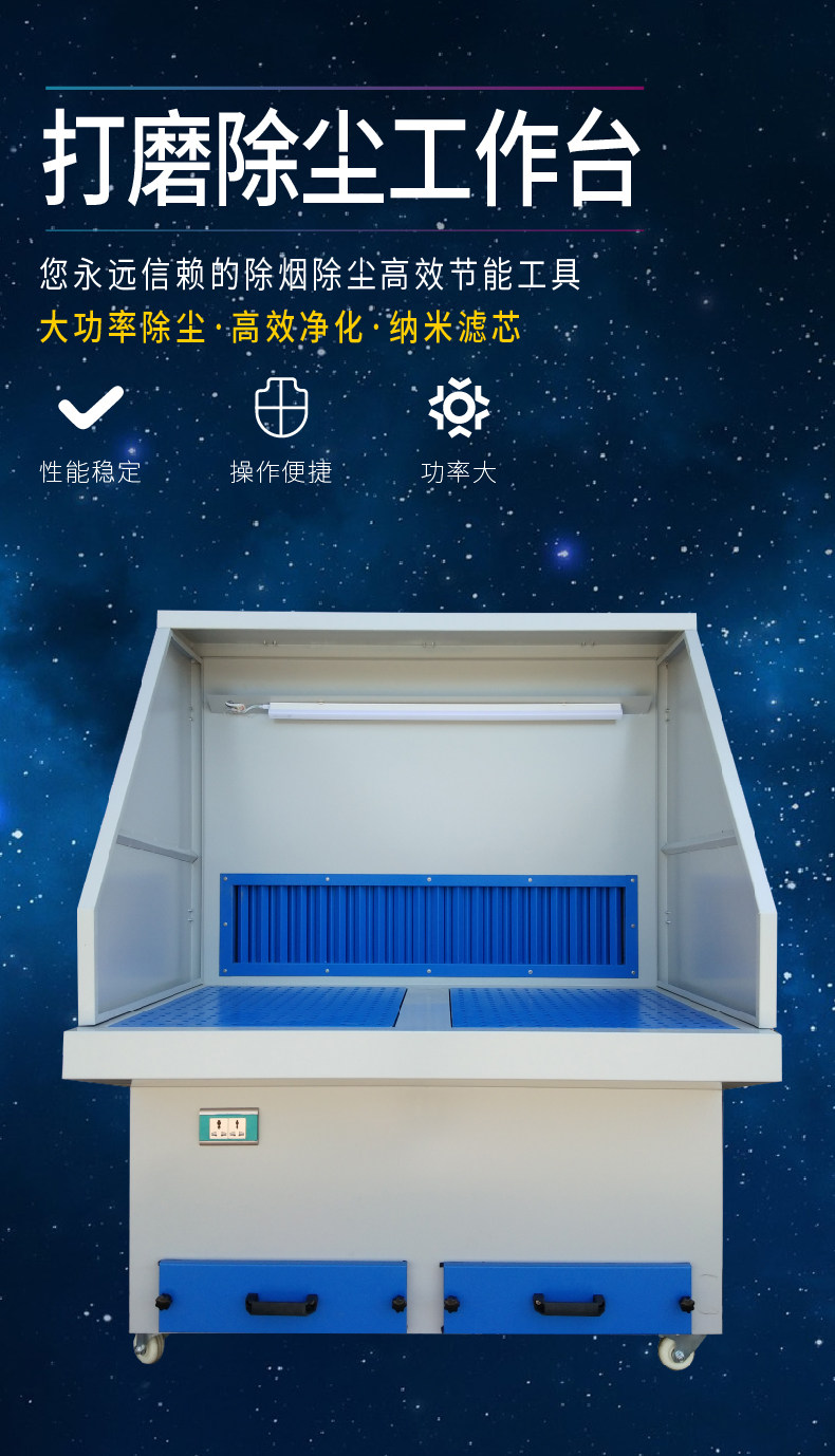 厂家直销脉冲式打磨台磨光机打磨除尘器示例图1