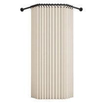 BATH CURTAIN SUIT FREE OF PUNCH DIAMOND TYPE TOILET DRY AND WET SEPARATION PARTITION BATHROOM FOLDING MAGNETIC SUCTION WATERPROOF CLOTH HANGING CURTAIN