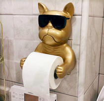  Creative Nordic tissue holder cute toilet tissue box bathroom wall-mounted roll paper holder cartoon bathroom punch-free