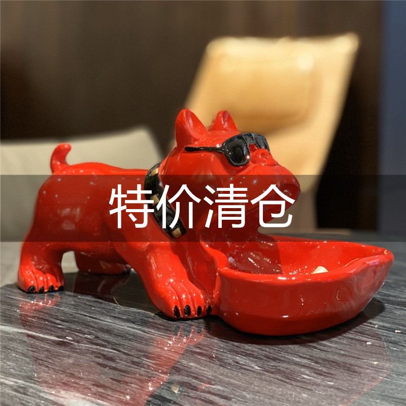 Creative Fou Fighting Tabletop Debris Containing Box Ins Wind Nordic Living Room Brief Xuan Guan Guan Entrance Door Opening Light Extravagant Key Box