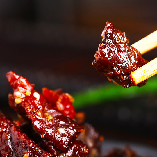 Niuhengji Inner Mongolia Air-Dried Beef Cubes Snacks for Children, Original Cut, Thick Cut, Small Package, Official Flagship Store 500g