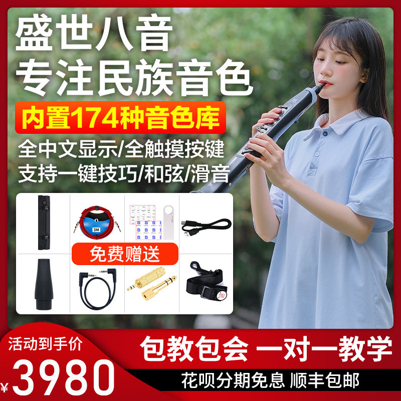 Sheng Shiyin electric blow pipe homemade electronic blow pipe musical instrument seniors entertainment self-learning electrosax Huluth