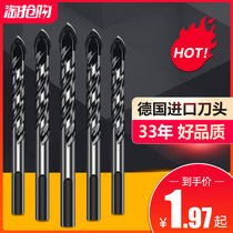 Special drill bit for Lichang tile all-ceramic perforated 6mm dry drill superhard alloy glass Electric Hammer Triangle drill
