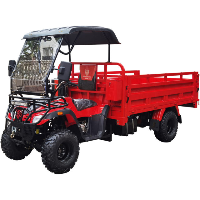 Zhongqibao part-time aux-wheel drive auxiliary transmission 400cc water-cooled 2.6-meter compartment simple carport 12-inch off-road ຍານພາຫະນະຊາວກະສິກອນ