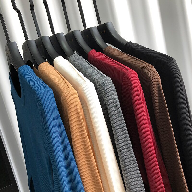 MRMW2022 autumn new round neck knitted bottoming shirt for women