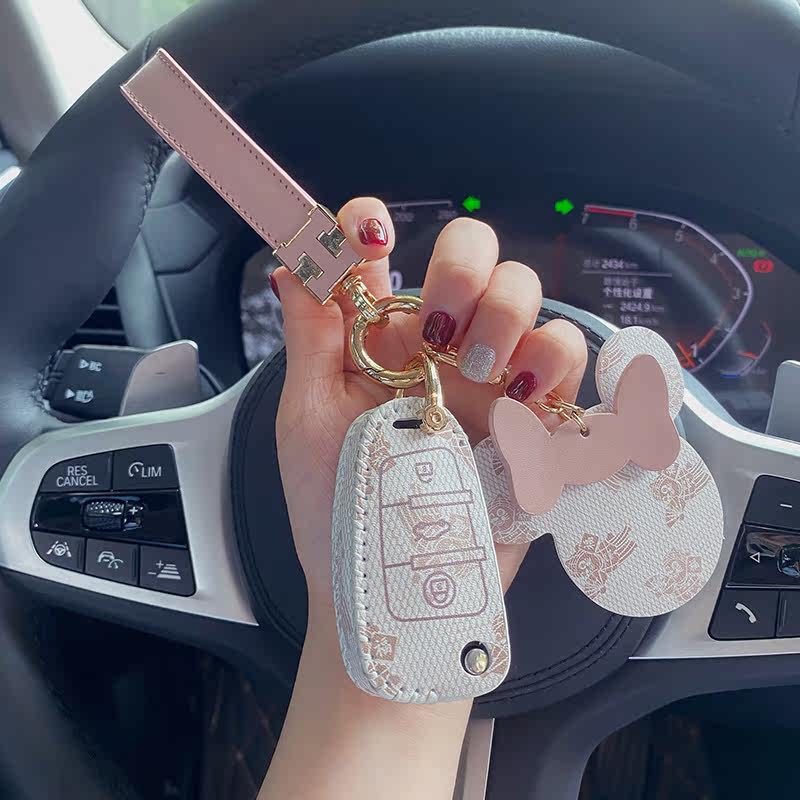 Suitable for Audi a3 key a4l a4l a6l a5 a5 q3 q3 q2l q2l female a1 car key protection package buckle