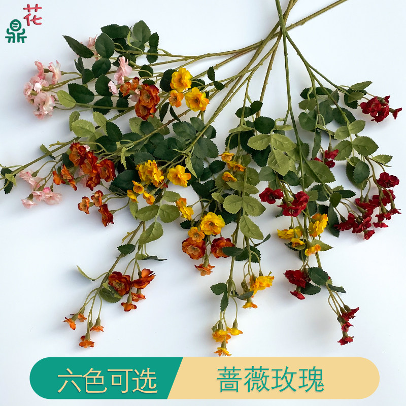 Rose Rose High - end mini - monthly season Hotel Home Living Room Lightly lavish floral fixtures for fake flowers