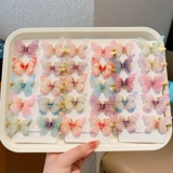 Детская трехмерная заколка для волос с бантиком, безвредный гибкий аксессуар для волос, не повреждает волосы