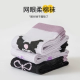 Детские летние тонкие мультяшные носки, дышащие гольфы