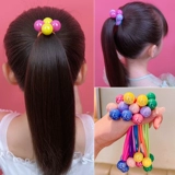 Детская резинка для волос, детский безвредный хвостик, эластичный аксессуар для волос, не повреждает волосы