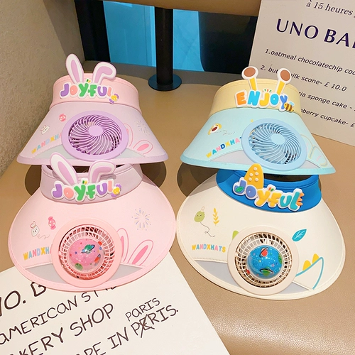 Детский вентилятор, летняя солнцезащитная шляпа, детская шапочка подходит для мужчин и женщин, новая коллекция