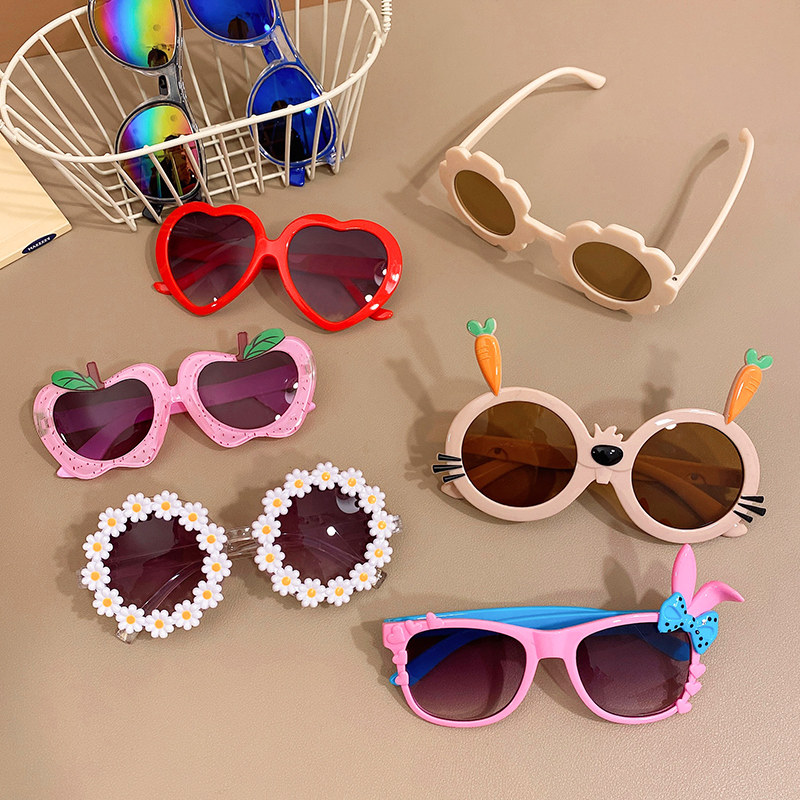 Boy girl's summer eye care sunglasses Children's sunglasses fashion Han version Anti-UV sunglasses sunscreen girl-Taobao