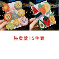 3# Цветок + Фрукты, набор из 15 предметов