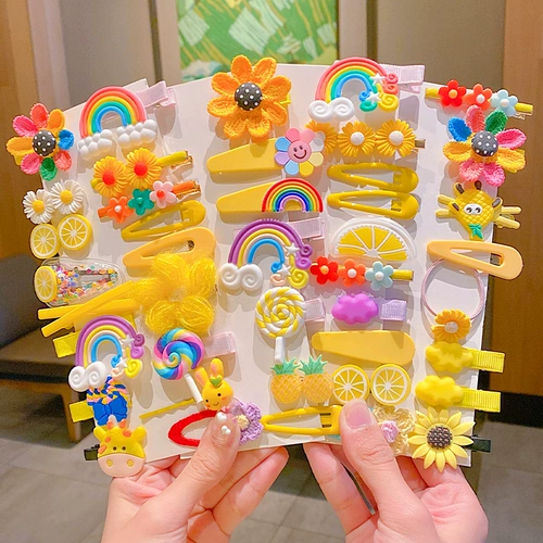 Детская заколка для волос, челка, безвредный аксессуар для волос, шпильки для волос для принцессы, популярно в интернете, не повреждает волосы