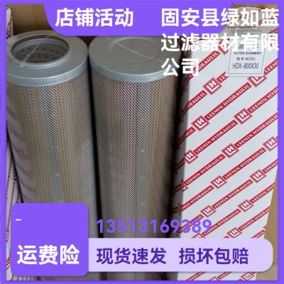 [LEEMIN黎明HDX-800X30压力管路过滤器折叠滤芯]