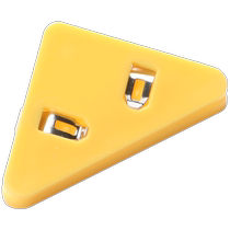 Transparent triangular folder corner clip primary school student A4 clip stationery test paper storage and organization artifact paper clip junior high school student information file stapler clip small clip office book clip paper