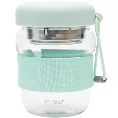 About glass water Cup portable filter tea cup male Lady heat-resistant accompanying Cup home New