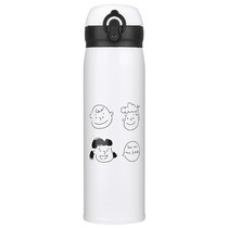 Trendy male and female cute portable water mug idea approb. fresh bounce kettle 304 stainless steel insulated cup