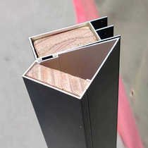 Full tile cabinet black aluminum alloy diamond cabinet five-corner cabinet special column two-in-one diamond corner column