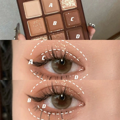 Акриловые палетка теней, матовые блестки для ногтей, 2025 года, новая коллекция, в коричневых тонах, широкая цветовая палитра