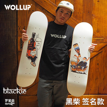 WOLLUP I send a black Chai Signature Professional Plate Skateboard Double Seesaw Professional Sliding Hand Special High-end Incoming Order Board