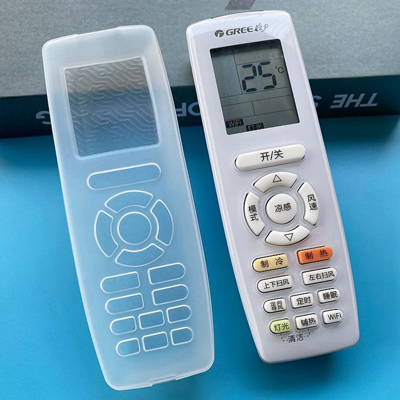 Gree Air Conditioner Remote Control Protective Cover Soft Silicone High-Definition Transparent Yapof Anti-Drop Waterproof Cover Dust Cover