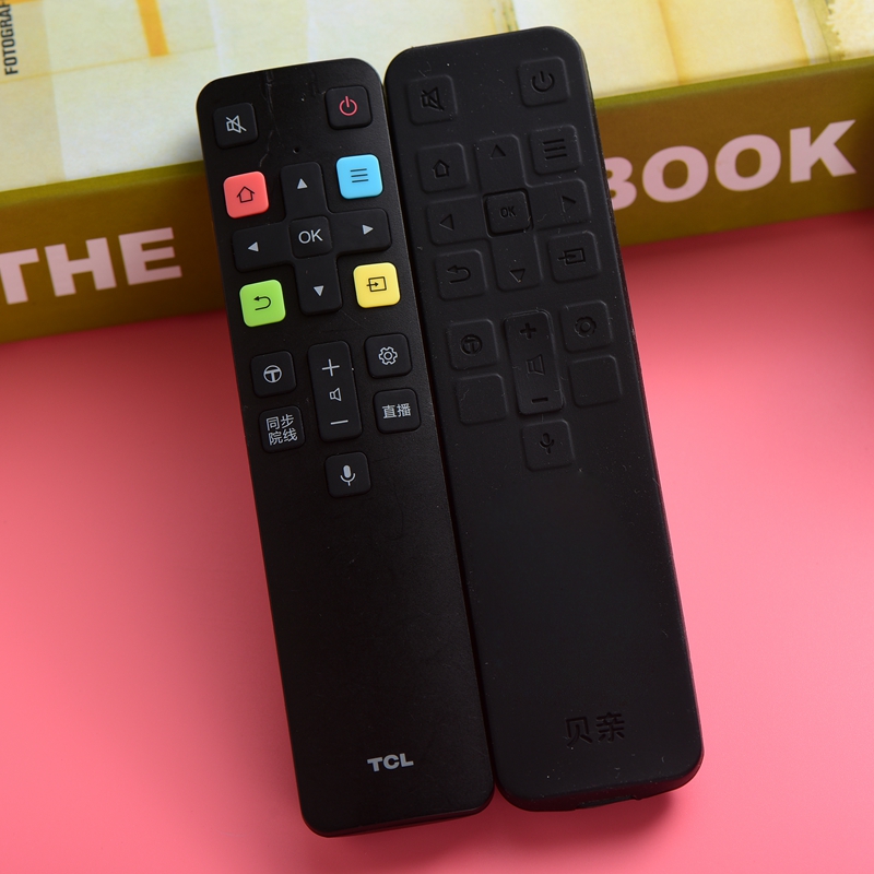True brand TCL TV voice remote control set RC801C FCR1 silicone remote control set