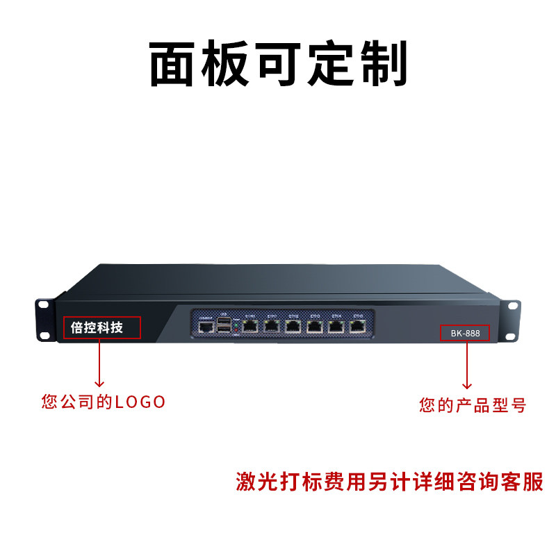 Beike D525 I3-8130U Dual-Core J4125N5105 7505 Quad-Core N100 I3-1115G4 1U Rack-Mounted Soft Router Industrial Control Computer Server I5 I7 Width Stacking