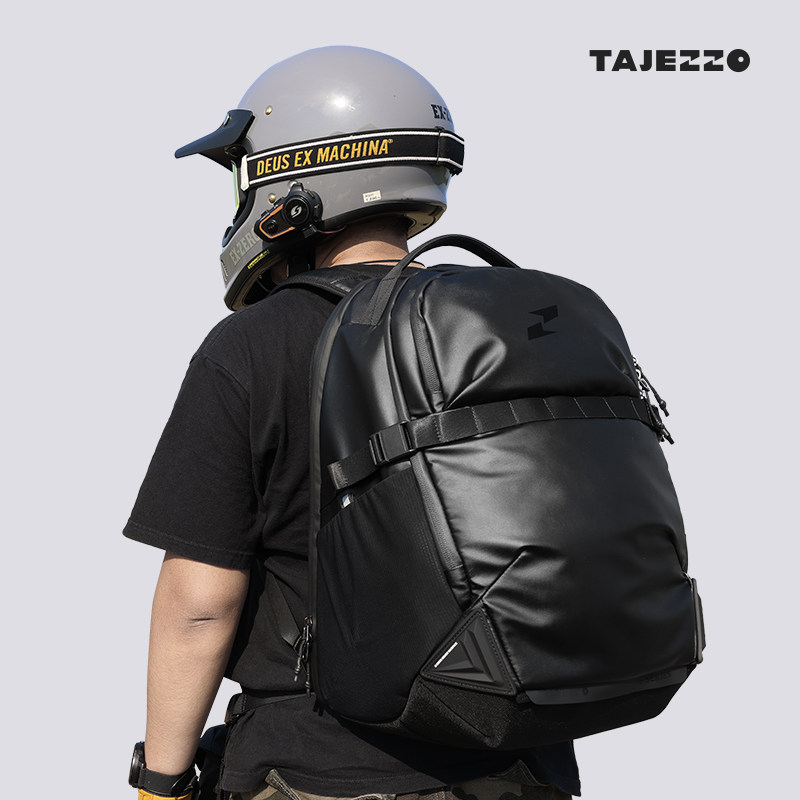TAJEZZO Prospector N11 Helmet Bag Full Armor Locomotive Riding Backpack Motorcycle Large Capacity Travel Double Shoulder Bag 