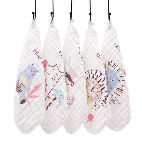 Детский слюнявчик, марлевое хлопковое полотенце для умывания для новорожденных, хлопковый носовой платок