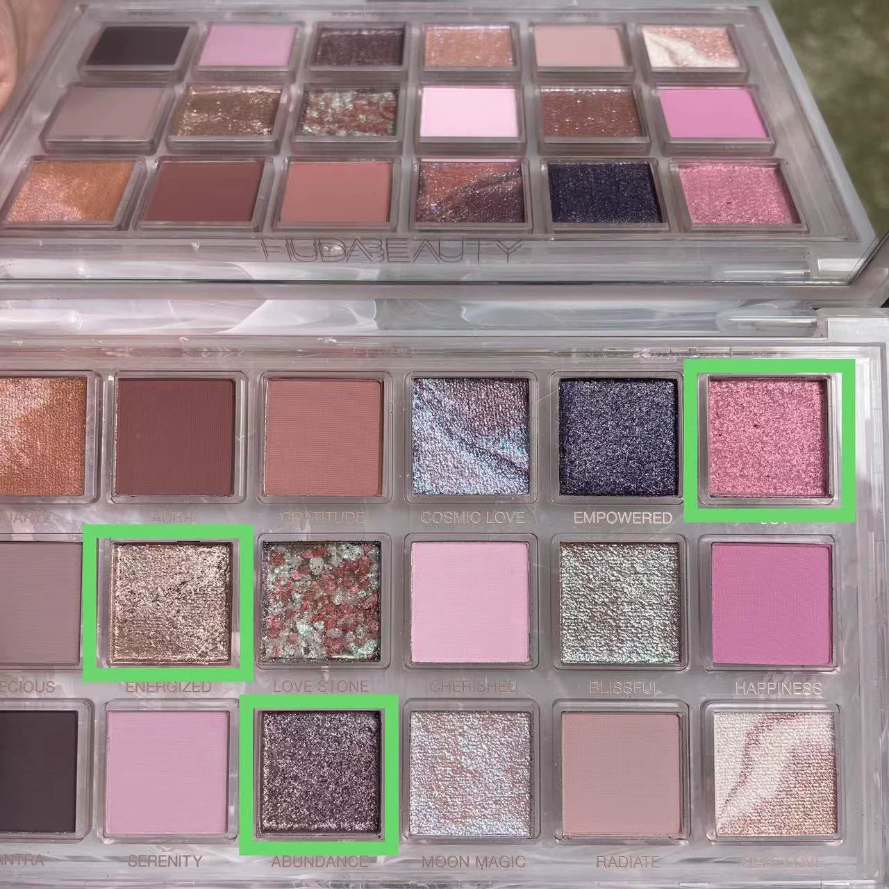 [Готовая к продаже новинка HUDA BEAUTY 18-цветная палетка теней для век empowerед / rose quartz]