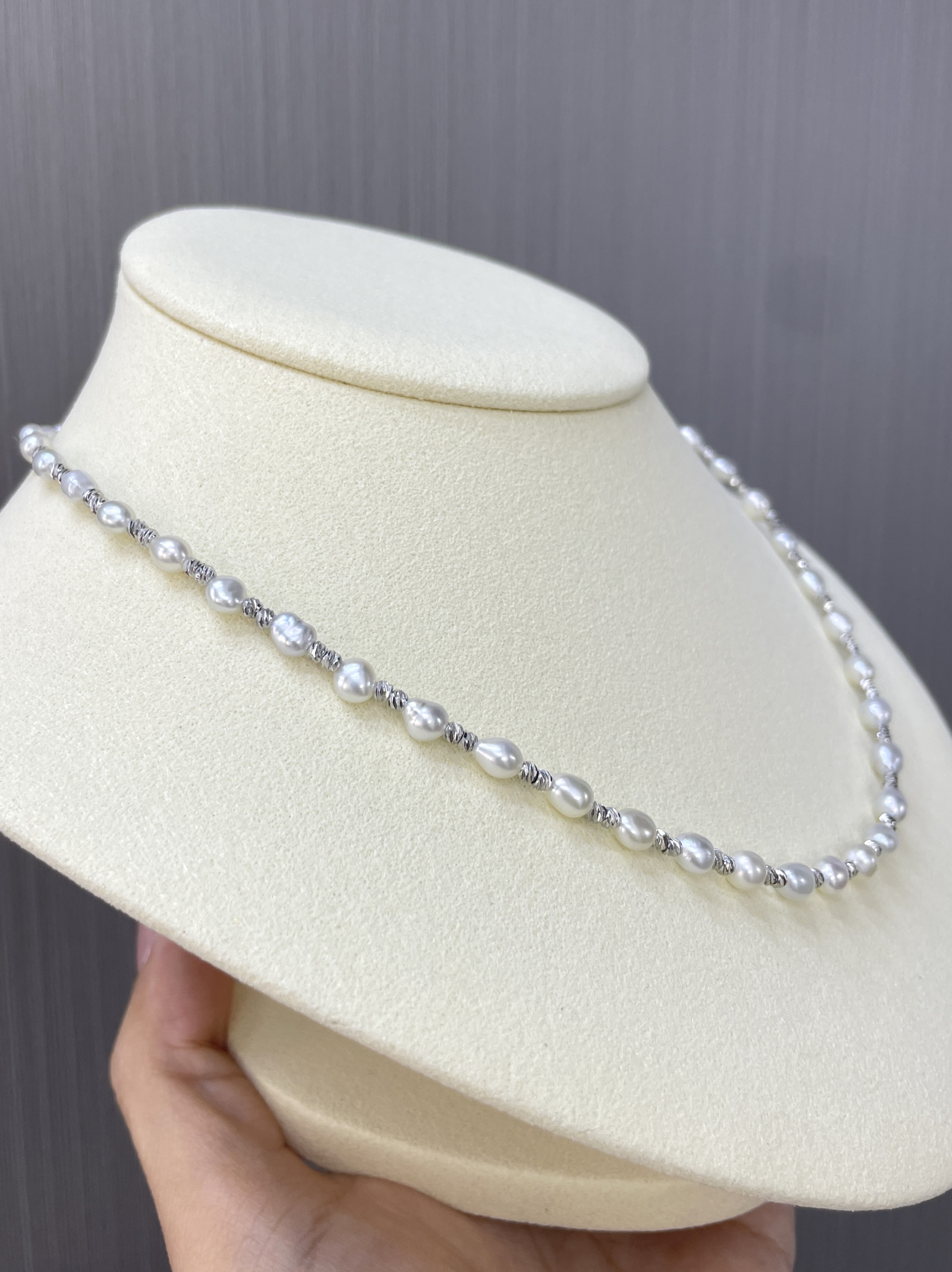 25年新款天然海水澳白无核Keshi珍珠项链推荐｜油亮光滑设计款，轻奢百搭的高级感之选-颈饰-淘宝好物网