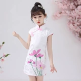 琦芯 Летнее ципао, ханьфу, ретро наряд маленькой принцессы, детское платье, китайский стиль